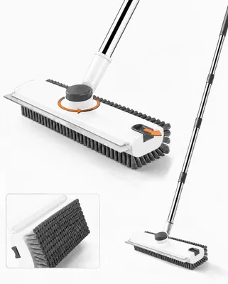 Imagen del producto de Cepillo multiusos para suelos, 3 en 1, con mango telescópico de 70 cm, ideal para la limpieza