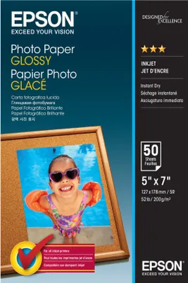 Produktbild von Epson Photo Paper Glossy 13x18 cm 50 Blatt 200 g