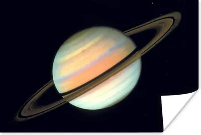 Produktbild von MuchoWow® Poster Saturn in der Milchstraße 180x120 cm - Fotoplakat