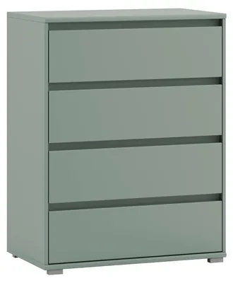Produktbild von Kommode - 80 x 103 cm - 4 Schubladen - Salbeigrün matt