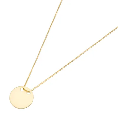 Produktbild von Karat 99040550 Halskette mit Anhänger Damen Coin 585/- Gelb-Gold