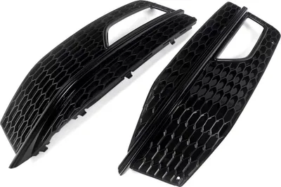 Immagine prodotto di Calotte delle griglie dei fendinebbia anteriori - Per Audi A4 B5 S-Line/S4 (2012-2015) - Accessori auto - Nero pieno - ABS