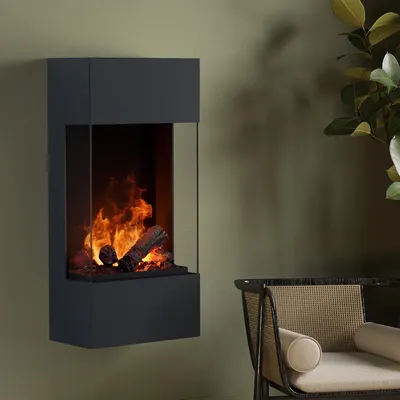 Produktbild von muenkel design Turan [Elektrokamin Opti-myst]: Schwarz - ohne Dekobox