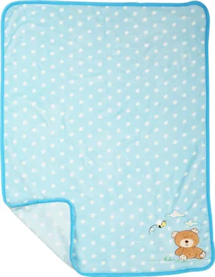 Zdjęcie produktu dla Kocyk pluszowy z misiem 100x80 cm / Small Foot Design