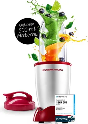 Obrázok produktu pre „GOURMETmaxx Mr. Magic Power 400 Pro so sadou príslušenstva M – koktaily, smoothies a podobne.