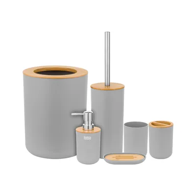 Obrázok produktu pre Teesa TSA0400-G Sada koupelnových doplňků 6 ks, šedá