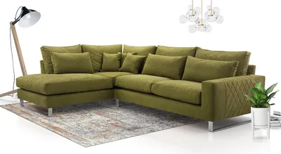 Obrázek produktu pro Rohová sedací souprava APARTADA - zelená , levý roh