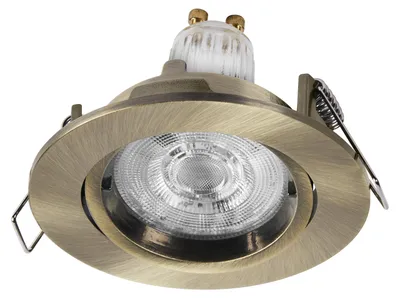 Produktbild von OSRAM Spot Set Twistlock LED Einbaustrahler Flexibel Messing, 2,6W 2700K Warmweiß, Aluminium, Twistlock-System