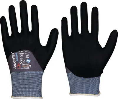 Produktbild von LEIPOLD Handschuhe LeikaFlex Brilliant grau / schwarz PSA II Gr. 10 - 1472-10