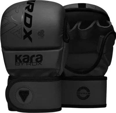 Image de RDX Sports Gants d'entraînement F6 Kara MMA - Noir mat - L/XL