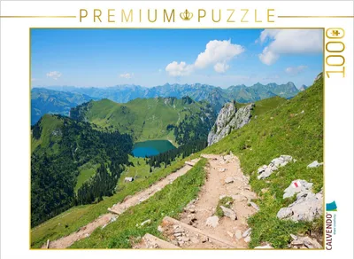 Produktbild von CALVENDO Puzzle Wanderweg am Stockhorn | 1000 Teile Lege-Größe 64x48cm Foto-Puzzle für glückliche Stunden