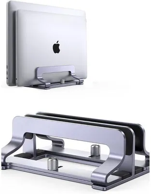 Produktbild von Famanu Laptopständer Aluminium mit zwei Fächern - Platzsparend