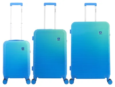 Produktbild von Saxoline Koffer-Set Twist mit TSA-Schloss Blue One SIze