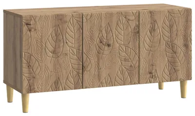 Image de Meuble TV vidaXL 99 x 34,5 x 50 cm en bois d'ingénierie « chêne artisanal »