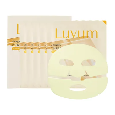 Image de LUVUM Afterglow Yuja Gel Mask 5 pièces - masque visage coréen en hydrogel à la vitamine C