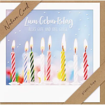 Imagen del producto de Tarjeta de felicitación para cumpleaños (bsb 692005-2) - Diseño: Naturaleza. Incluye sobre