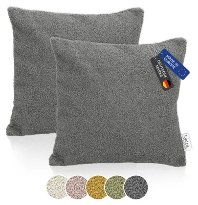 Produktbild von Lycce 2er Set Kissenhülle Bouclé 40x40 cm