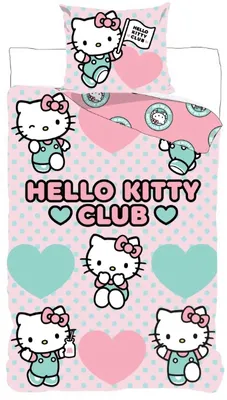 Produktbild von Hello Kitty - Bettwäsche-Set mit Wendemotiv, 135x200 & 80x80