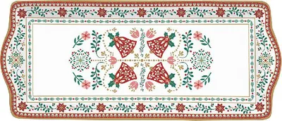 Zdjęcie produktu dla Porcelanowy talerz do serwowania Christmas Folk