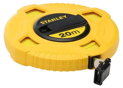 Image de Mesure longue ruban fibre de verre 20mx12,7mm - STANLEY - 0-34-296