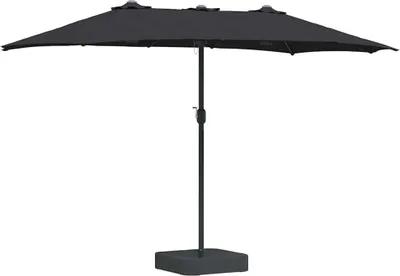 Produktbild von Garten-Sonnenschirm Schwarz 385 x 209 x 244 cm