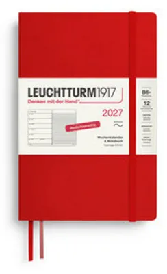 Produktbild von Wochenkalender & Notizbuch Paperback B6+ Cherry 2027