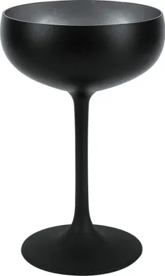 Produktbild von Stölzle Lausitz Set 6 Stück ELEMENTS Sektschale schwarz-silber 273 00 08 EL097 | EAN 4012632224408
