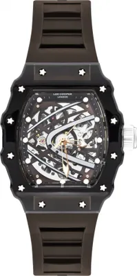 Produktbild von Herrenuhr LEE COOPER LC07980.066 in Schwarz mit Fashion-Skelett-Design.