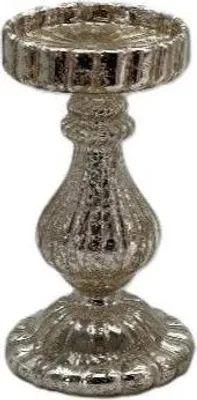 Produktbild von Kerzenleuchter silber - ca. 10 x 19 cm