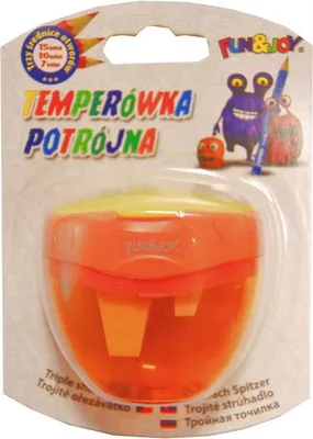 Immagine prodotto di Temperino triplo arancione Fun&Joy