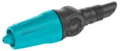Produktbild von Micro-Drip-System Regulierbarer Endtropfer 0-15 l/h (schwarz/türkis, 10 Stück, Modell 2023)