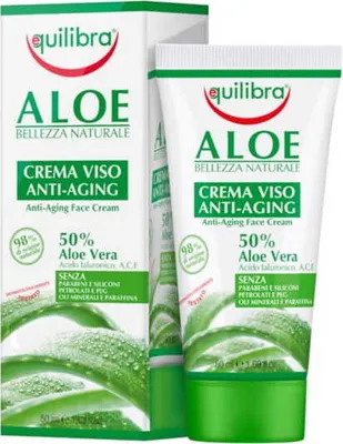 Immagine prodotto di Crema anti-età di qualità con aloe vera Equilibra, 50 ml