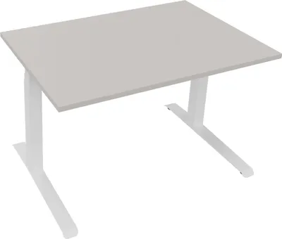 Produktbild von Sitz-/Stehtisch Kufe Doppels. Quad. B1200xT800xH645-1275 ws/Lichtgrau