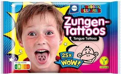 Produktbild von Küchle Knabber-Esspapier Zungen-Tattoos 25er
