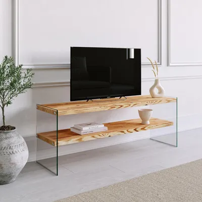 Immagine prodotto di Cloz - Mobile Porta tv, 120x35x45h cm Marrone Rovere, un Ripiano