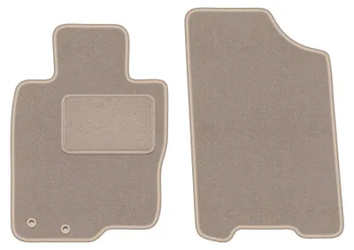 Productafbeelding van Velours automatten voor Nissan Navara IV vanaf 2014 – 2-delig, beige, op maat – Wielganizator LUX