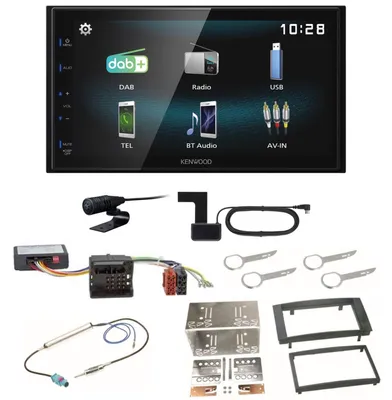 Produktbild von Kenwood DMX-125DAB Bluetooth Autoradio USB MP3 DAB+ Einbauset für Touareg 7L