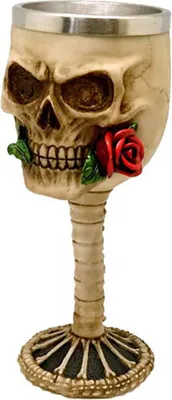 Produktbild von Puckator Roter Totenkopfbecher Golden  Golden One Size