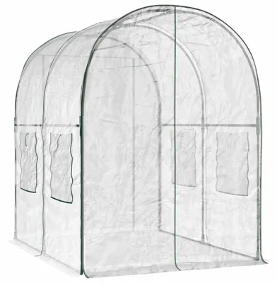 Zdjęcie produktu dla Szklarnia z ramą vidaXL 160 x 200 x 192,5 cm, przezroczysta, z PVC