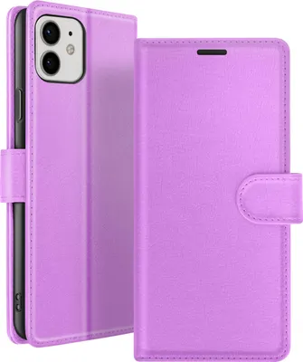 Produktbild von Zanaé, Klappetui iPhone 12 / 12 Pro mit Kartenfächern & Magnetlasche, Violett