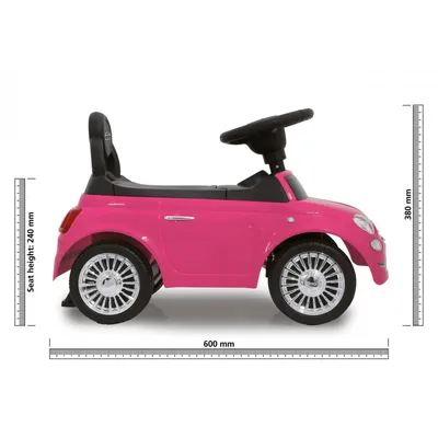 Produktbild von Jamara Fiat 500, 1 Jahr(e), 4 Rad/Räder, Schwarz, Pink