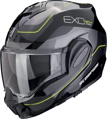 Zdjęcie produktu dla Kask z klapką Scorpion Exo-Tech Evo Pro Commuta, żółty/czarny/srebrny, XS (54/55)