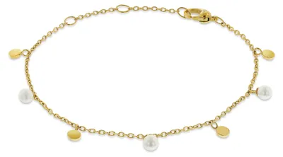 Produktbild von Boccia Damen Armband 03055-02 Titan gelbgold IP mit Süßwasserzuchtperlen