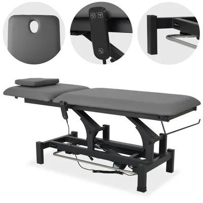 Produktbild von Habys Fortis 2 | Elektrische Behandlungsliege Therapieliege Massageliege | 2-Segmente | Handfernbedienung Steuerrahmen | 182 x 68 cm