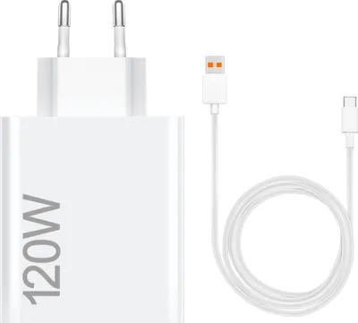 Produktbild von 120W HYPERCHARGE TURBOCHARGE Ladegerät für Xiaomi Mi14T Mi13 Schnellladegerät Adapter Netzteil + 6A USB C Ladekabel
