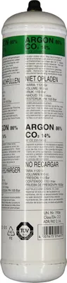 Produktbild von Elmag Einwegflasche Mischgas Ar 86% / Co2 14%, 54100