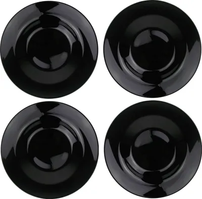 Produktbild von Arcoroc Pastateller Ø 28,5cm, aus Opalglas - Schwarz - 4 Stück
