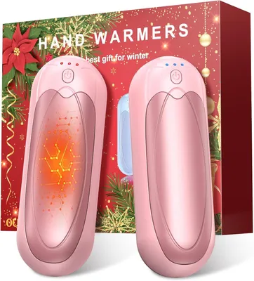 Produktbild von Handwärmer Wiederaufladbar, 2*3000mAh Elektrische Taschenwärmer mit 3 Heizstufen, Tragbare Magnetische Handwärmer, Wintergeschenk für Damen & Herren