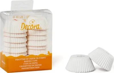 Produktbild von Pappbecher WEISS 32x22 mm DECORA 200 Stück