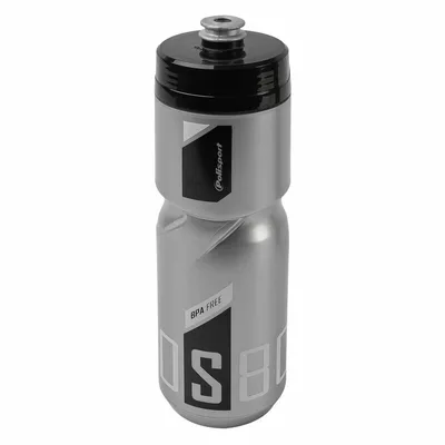 Obrázek produktu pro POLISPORT Láhev na vodu S800 stříbrná/černá/bílá se šroubovacím uzávěrem 800 ml